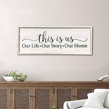 Amazon.com: This Is Us Sign Wall Decor for Bedroom 40''×15